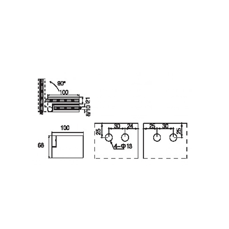 FSH-402R-Folding Shower Hinges