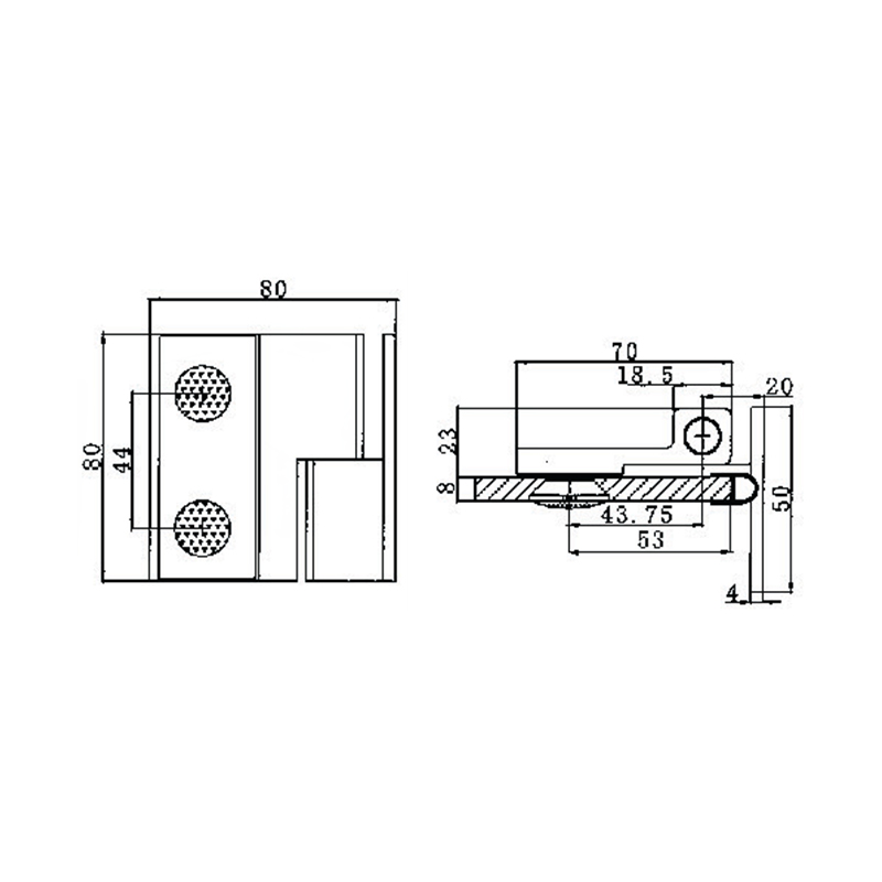 RSH-201R-Brass Self-Rising Hinges