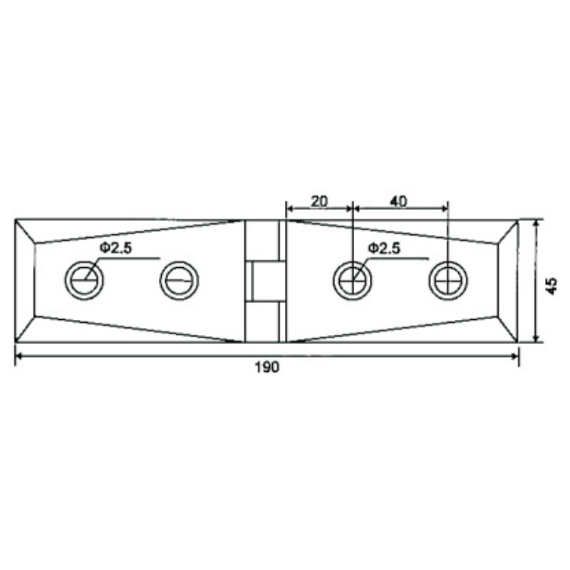 OPR-203-Shower Door Hinges