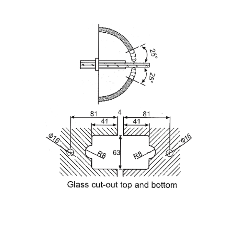 ESH-524-Shower Door Hinges