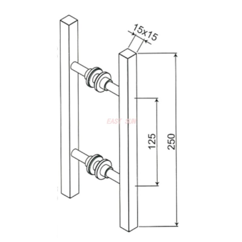 PD-001-Shower Door Handles