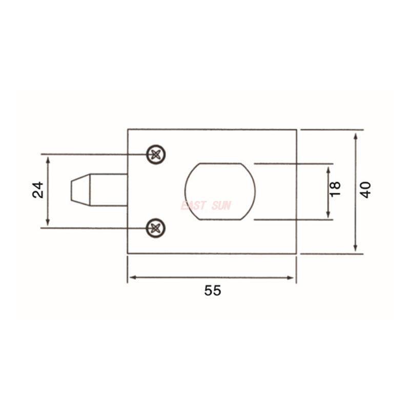 ESG-020S-Glass Door Locks