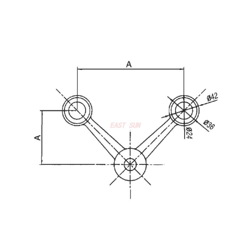 SD-150-2-90R-Spider Fitting