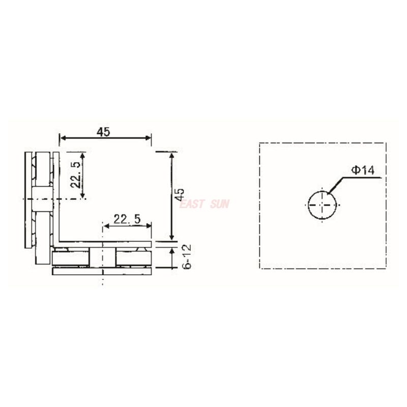 glass shelving clamps