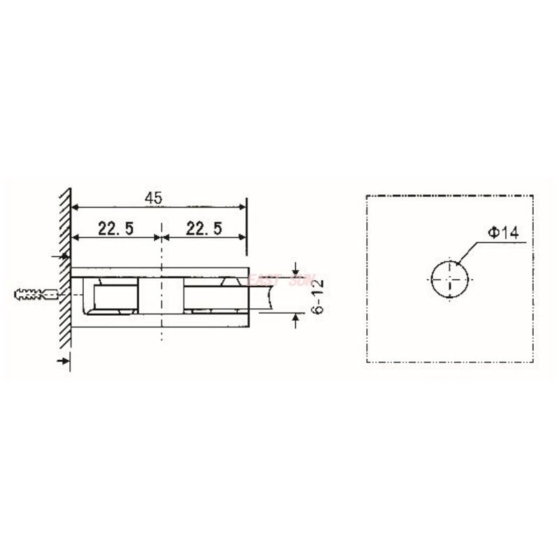 adjustable glass clamps