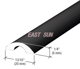 Frameless Shower Door Half-Round Threshold