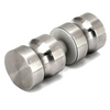 Chrome Contemporary Style Back-to-Back Shower Door Knobs