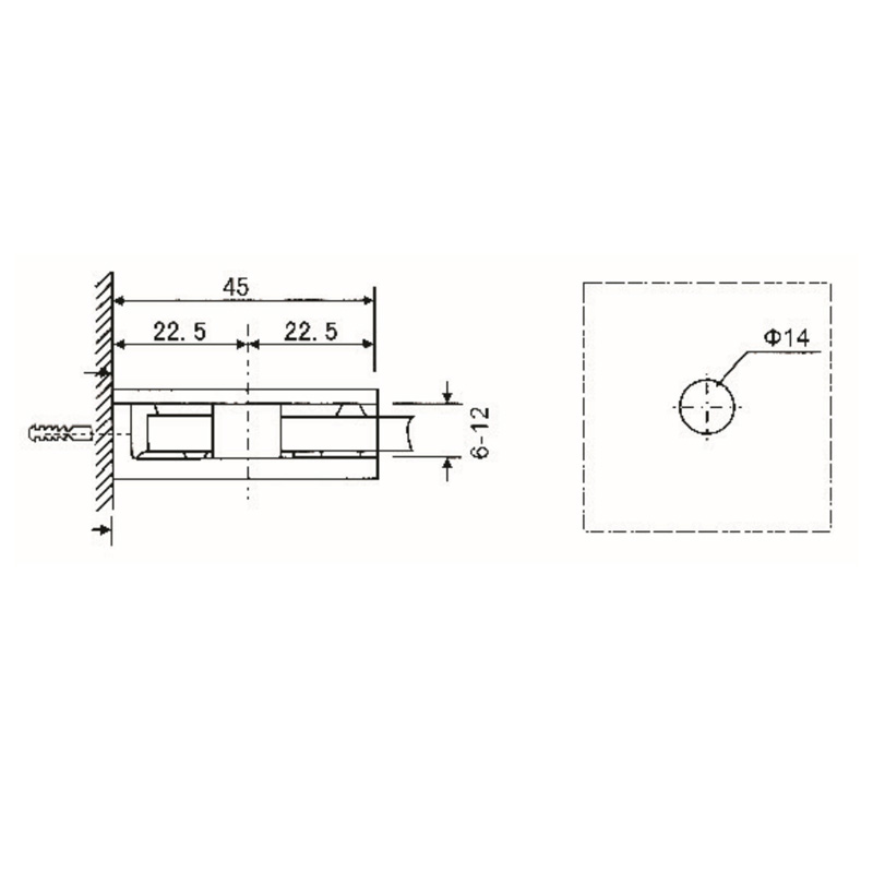 GBF-821-Glass Clamps