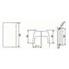 GDK-45- shower door knob
