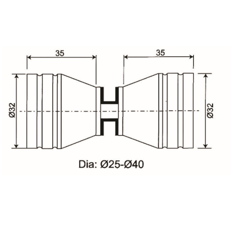 GDK-18- shower door knob