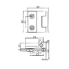 ESH-2001-Shower Door Hinges