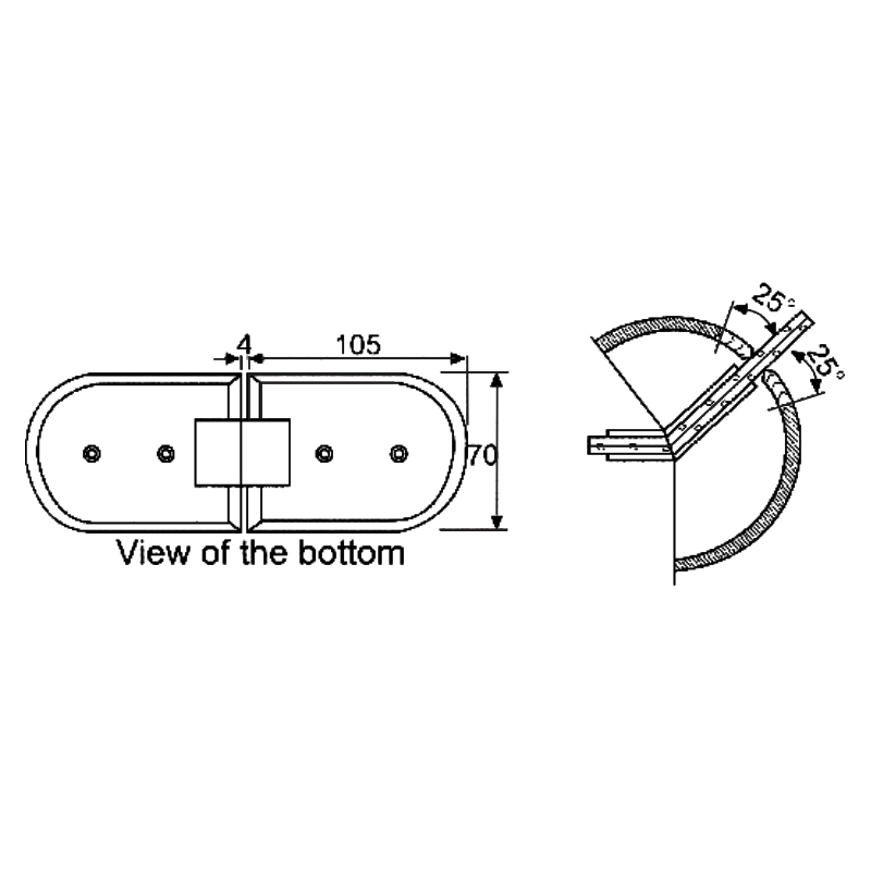 ESH-512-Shower Door Hinges