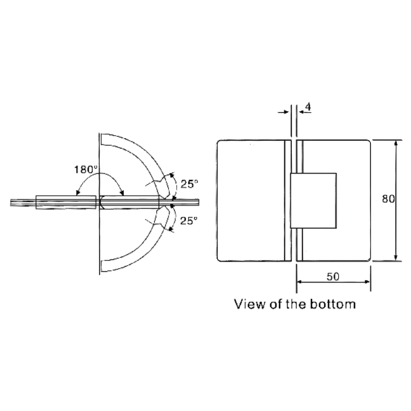 ESH-423-Shower Door Hinges