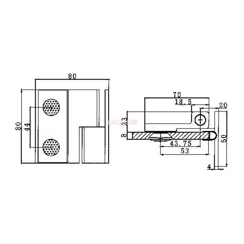 fix shower door hinge