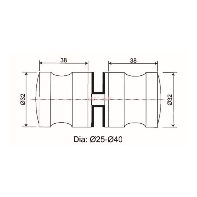 sliding glass shower door knobs