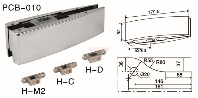 Patch Fittings Pivot Door Dorma PCB-010