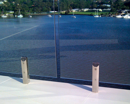 Architectural railings- Balustrade Railing Balcony clamp frameless square Glass Spigots Pool Fence Spigot
