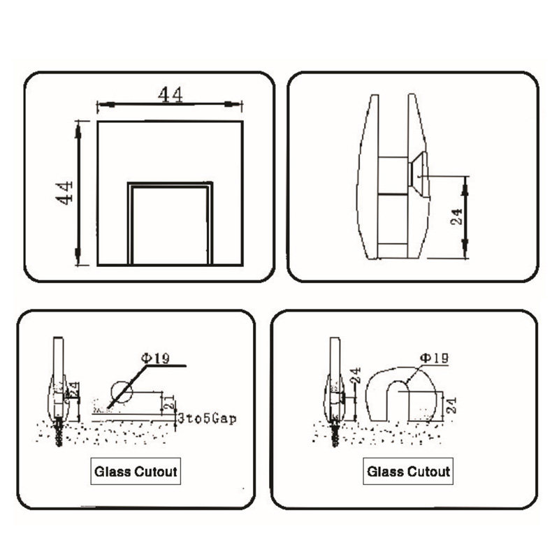 GBF-4001A-Glass Clamps