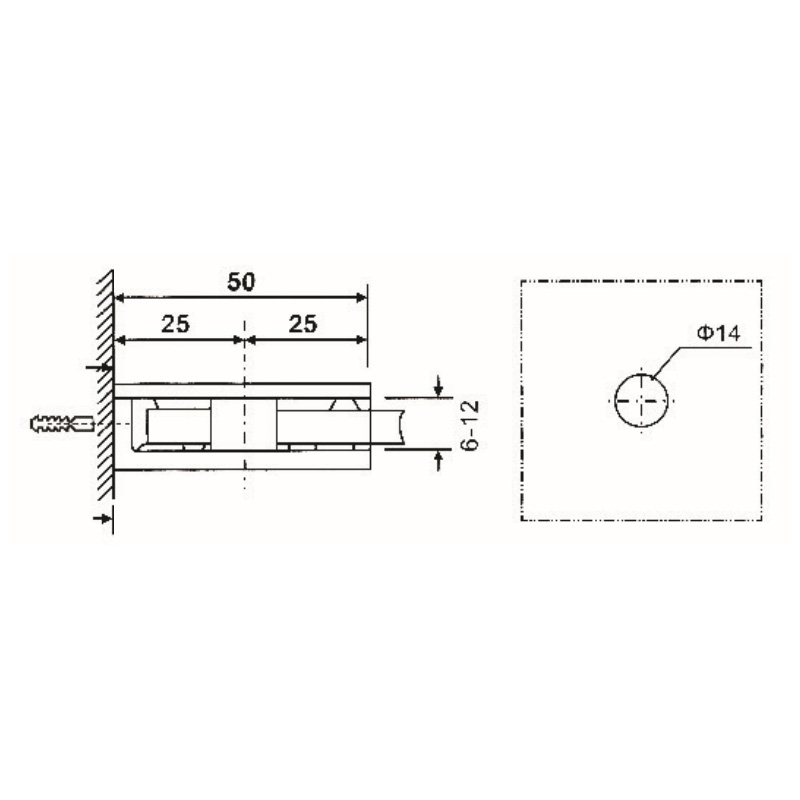 GBF-841S-Glass Clamps
