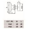 GDK-1001-2- Shower Door Knob