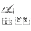 FSH-302-Folding Shower Hinges