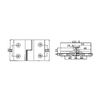 RSH-302L-Brass Self-Rising Hinges