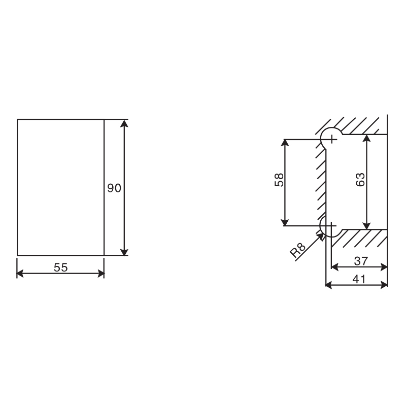 ESH-207-Shower Door Hinges