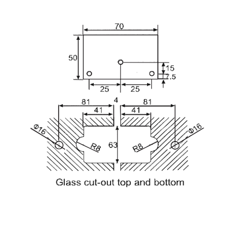 ESH-515-Shower Door Hinges