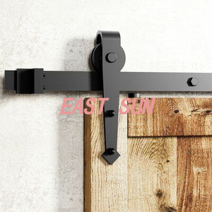 Classic Vintage Arrow Sliding Standard Double Track Barn Door Hardware Kit