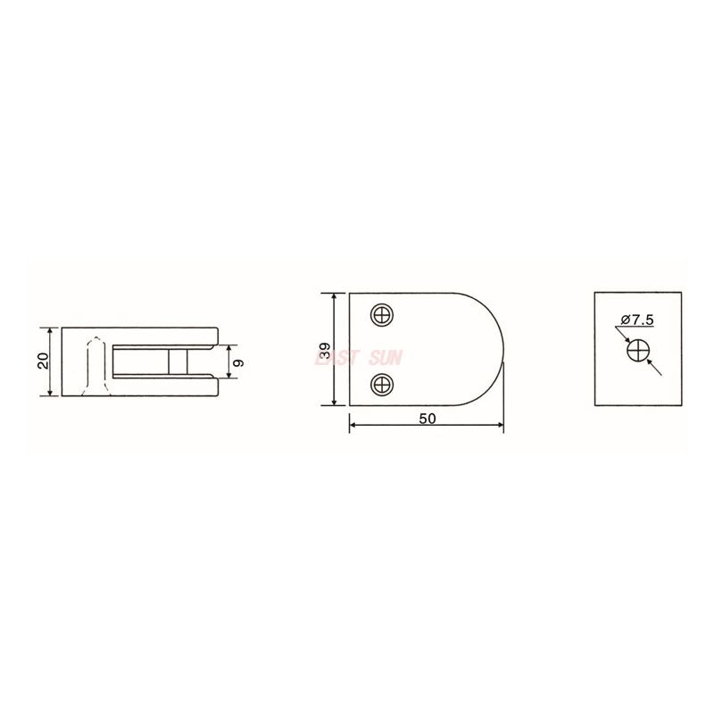 GBF-001FS-Handrail Fittings