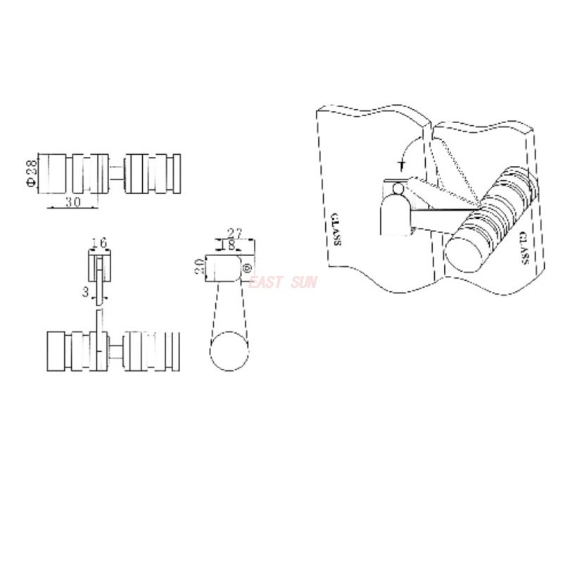 KLH-1001-Knob Latch