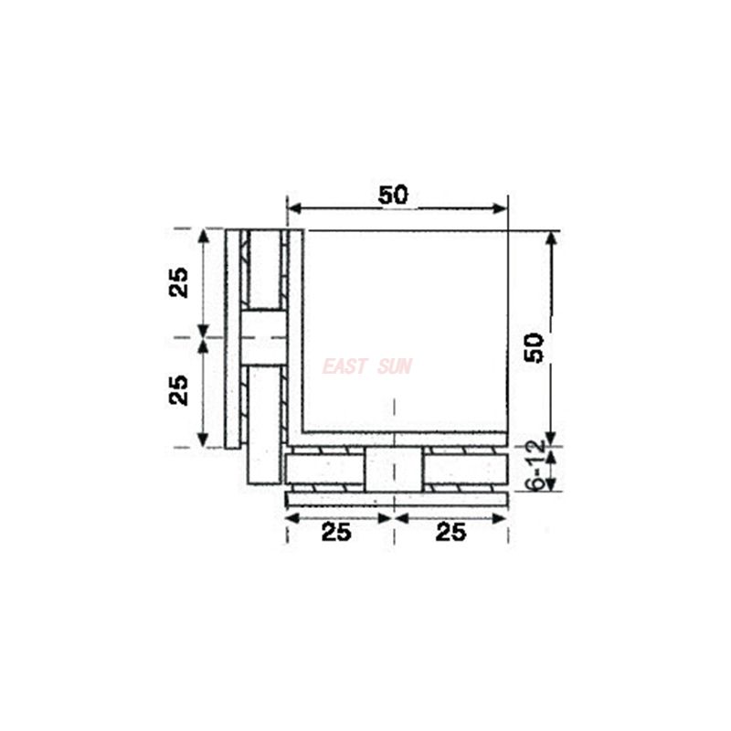 ESH-615-Brass Self-Rising Hinges