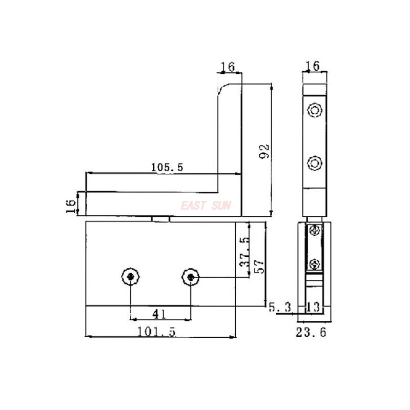 frameless glass door hinges