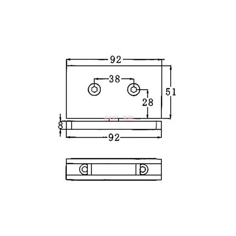 hydraulic glass door hinge