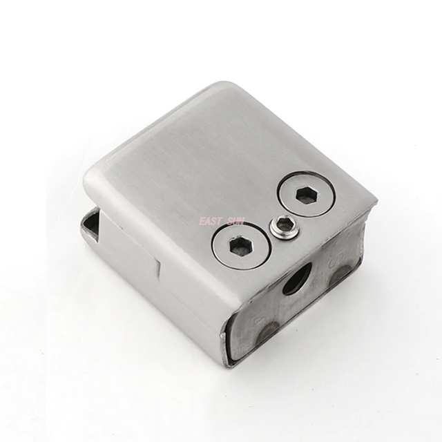  Balustrade Fittings 304 316 Mirror Finish Square Stair Stainless Steel Spigot Glass Clamp for Railing