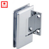 Heavy Duty 90 Degree Polished Chrom Wall To Glass Shower Door Hinge for 1/2″ – 3/8″ Glass 