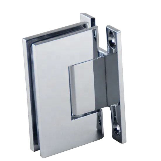 90 Degree Chrom H Type Base Wall To Glass Shower Door Hinge for 1/2″ – 3/8″ Glass