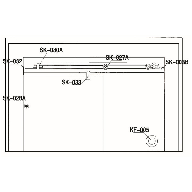 SK-035 tube-glass connector