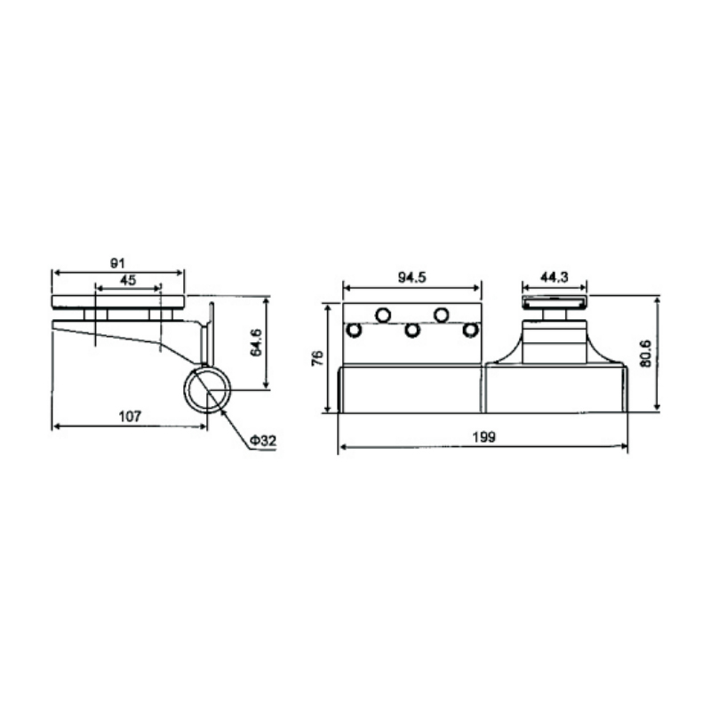 OPR-301-Shower Door Hinges