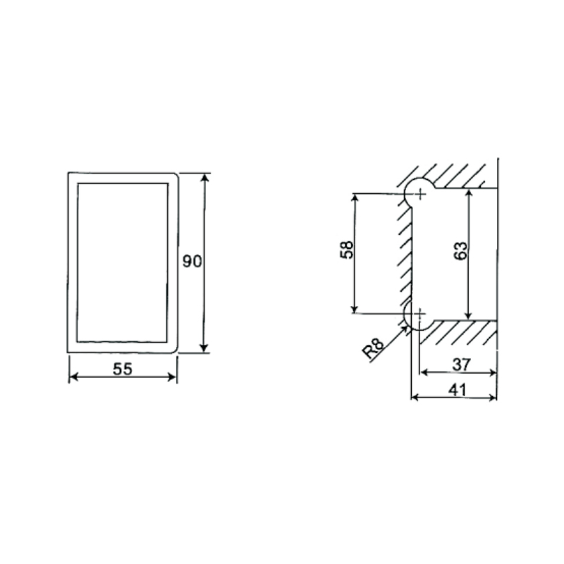 ESH-307-Shower Door Hinges