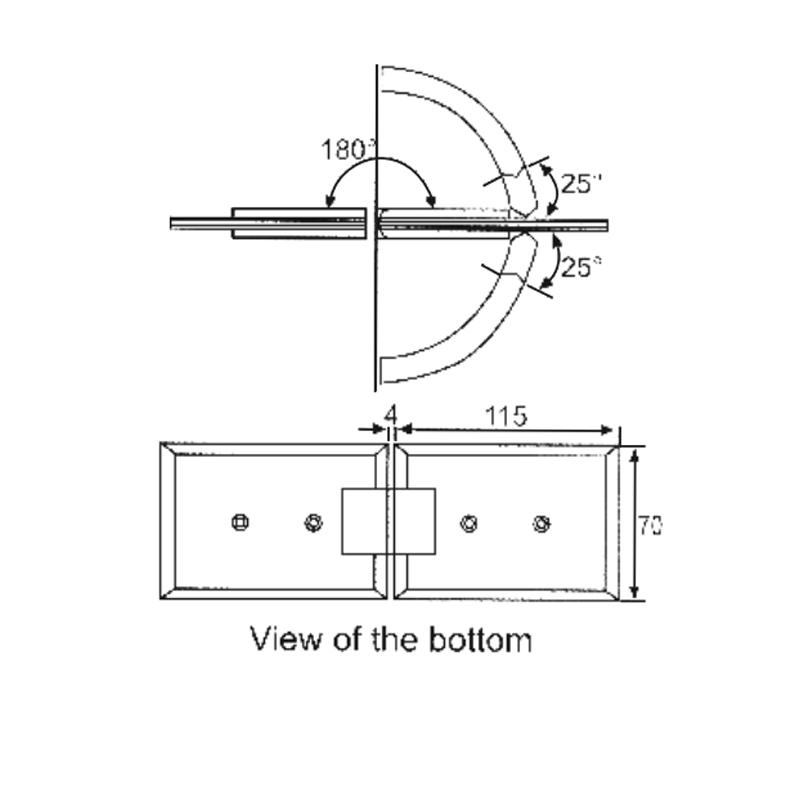 ESH-523-Shower Door Hinges