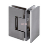 Heavy Duty Matte Black 90 Degree Glass-to-Glass Hinges