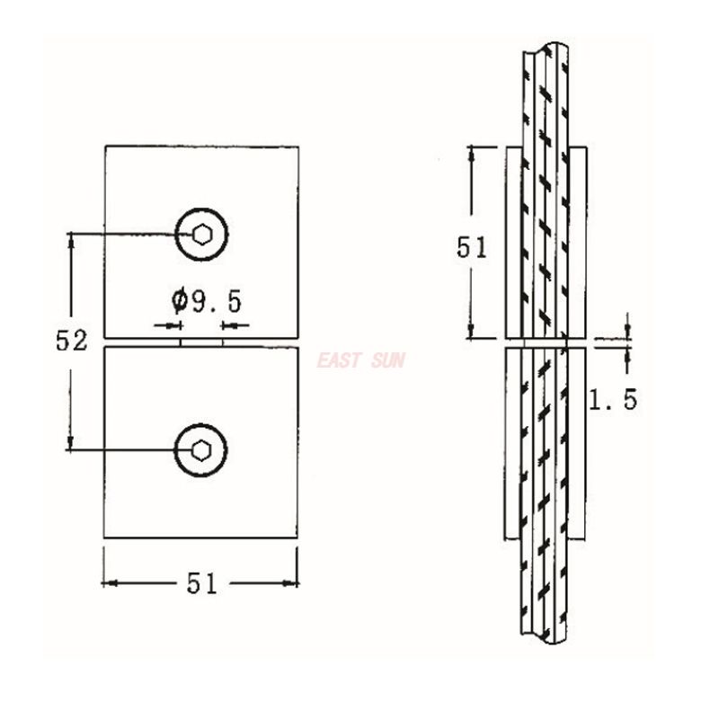 adjustable glass clamp