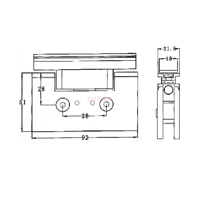 glass hinges for shower door