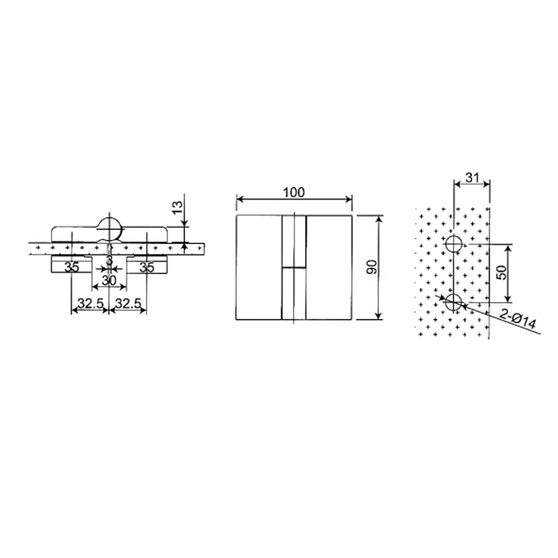 RSH-104-R-Brass Self-Rising Hinges