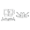 RSH-102-L-Brass Self-Rising Hinges
