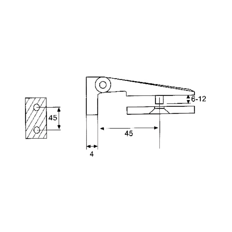 ESH-771-Shower Door Hinges